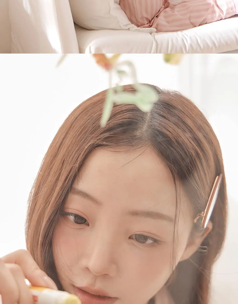 [곽민경 PICK] 오프아워 타이드리듬 글로시피치 긴바지 (M / L / XL) 상세페이지 3